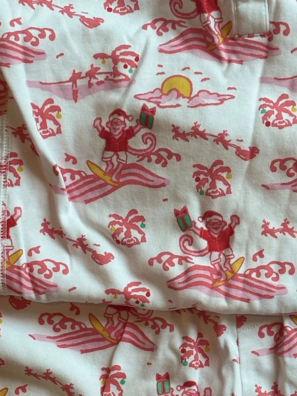 NWOT Roller Rabbit Girls Surfing Santa